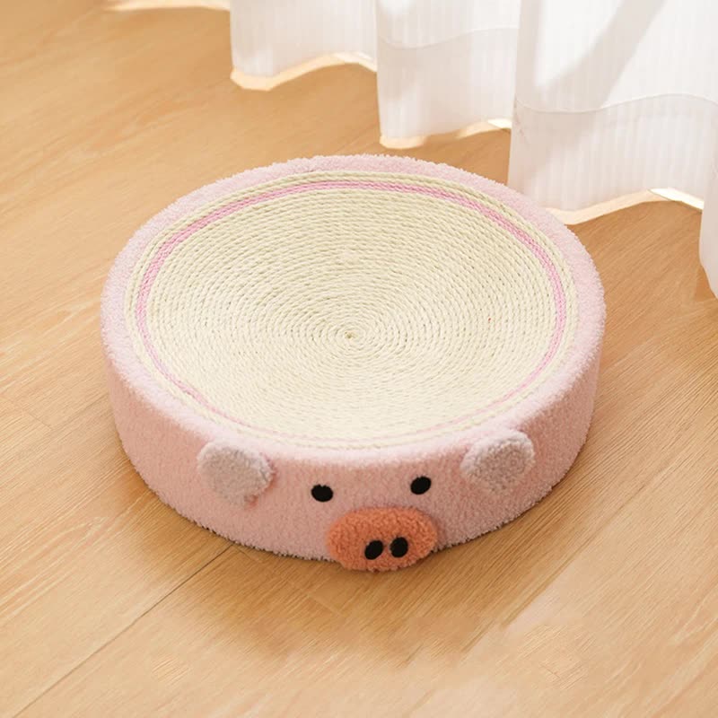 Pink Pig Cat Scratcher Bed