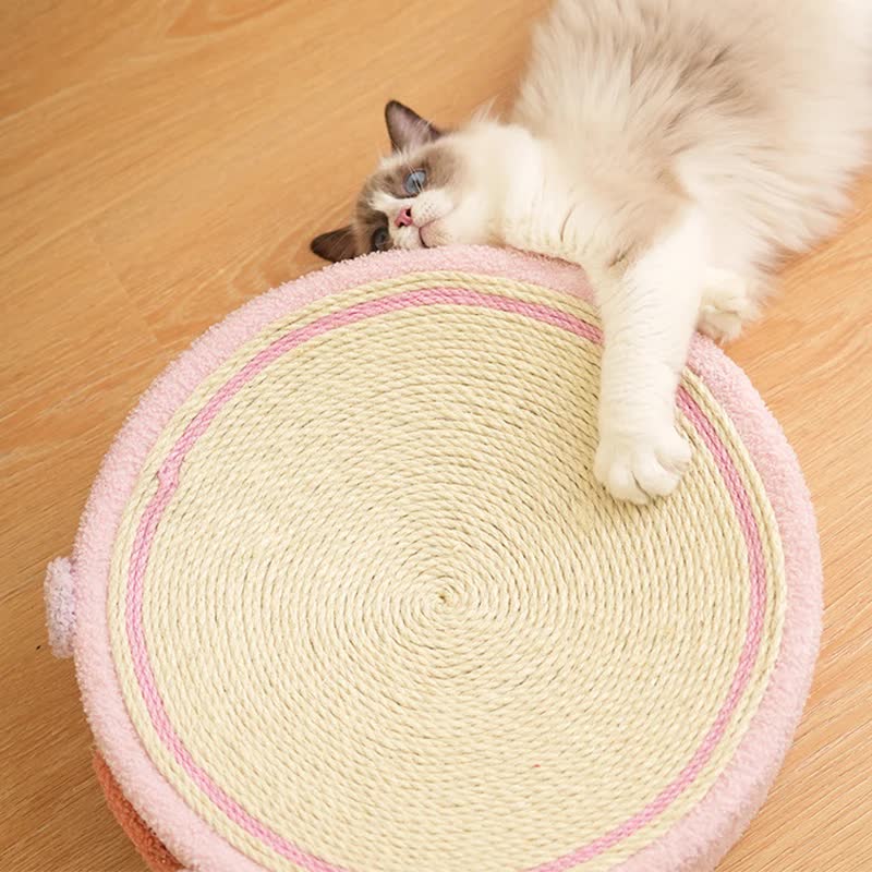 Pink Pig Cat Scratcher Bed