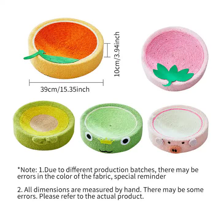 Strawberry Shaped Cat Scratcher Bed