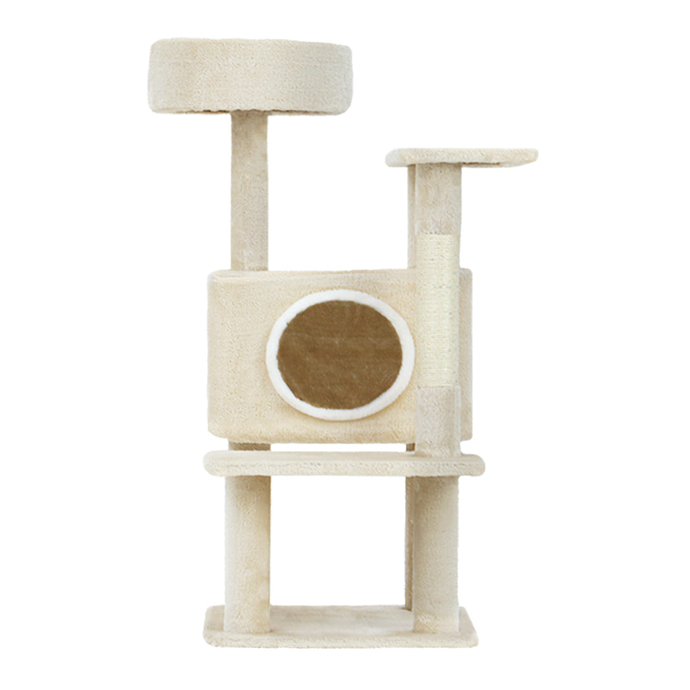 I.Pet Cat Tree 90cm Scratching Post - Beige