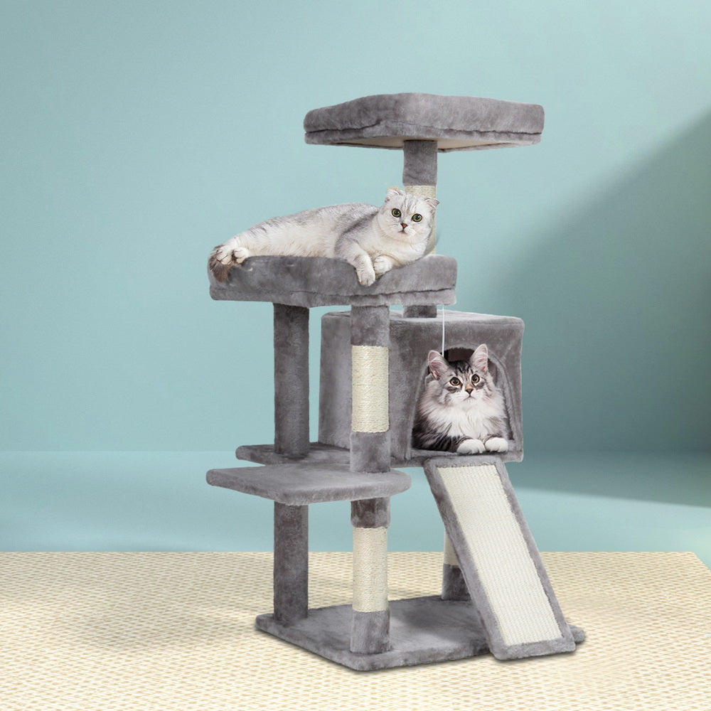 I.Pet Cassey Cat Tree 103cm Scratching Post - Grey