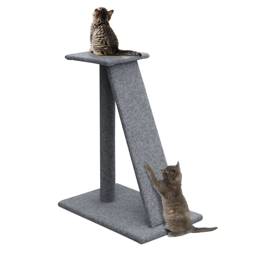 I.Pet Cat Tree 82cm Scratching Post Tower- Grey