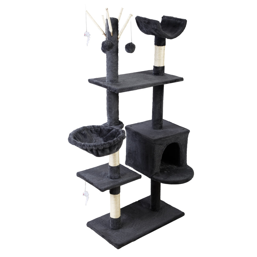 I.Pet Cat Tree 140cm Tower - Grey