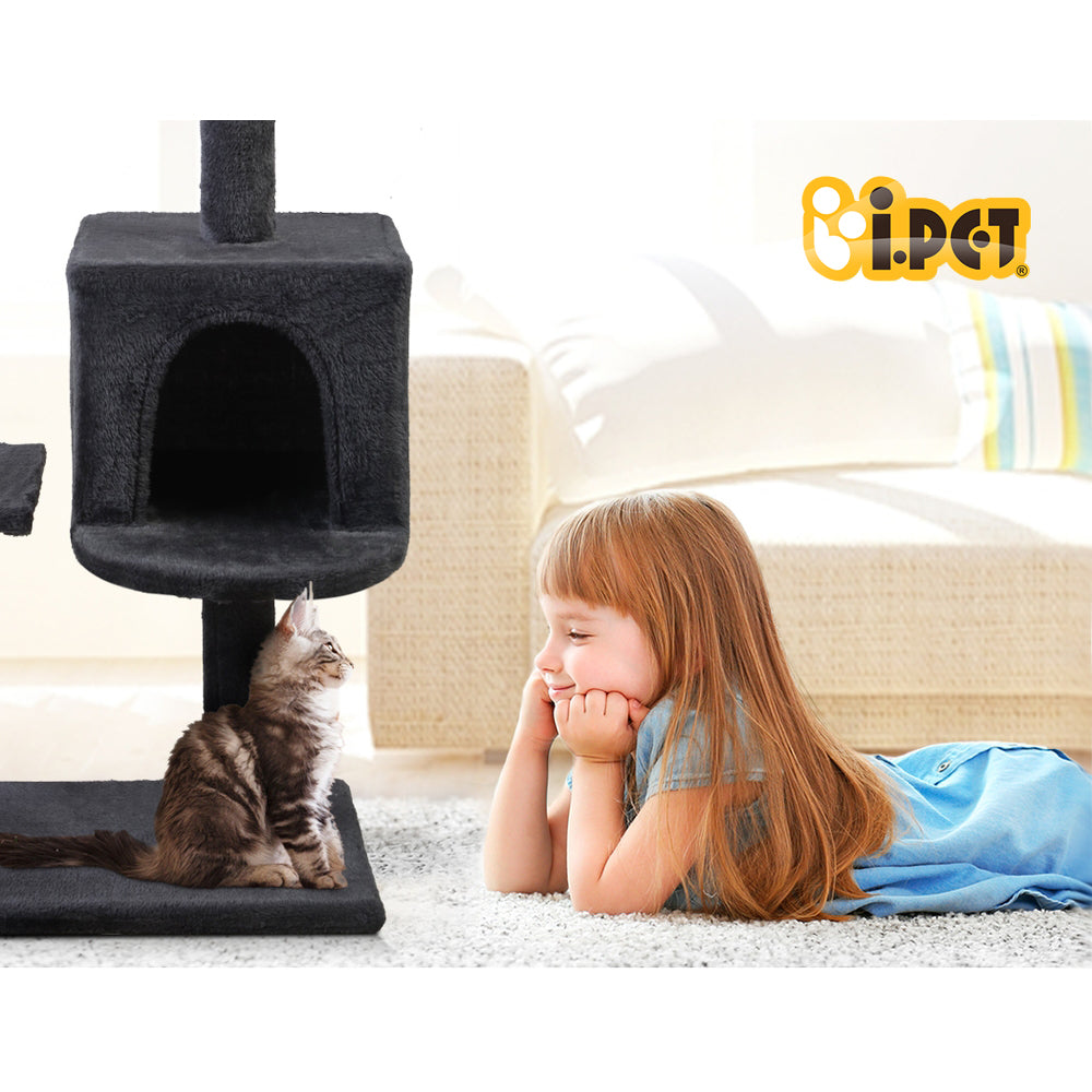 I.Pet Cat Tree 140cm Tower - Grey