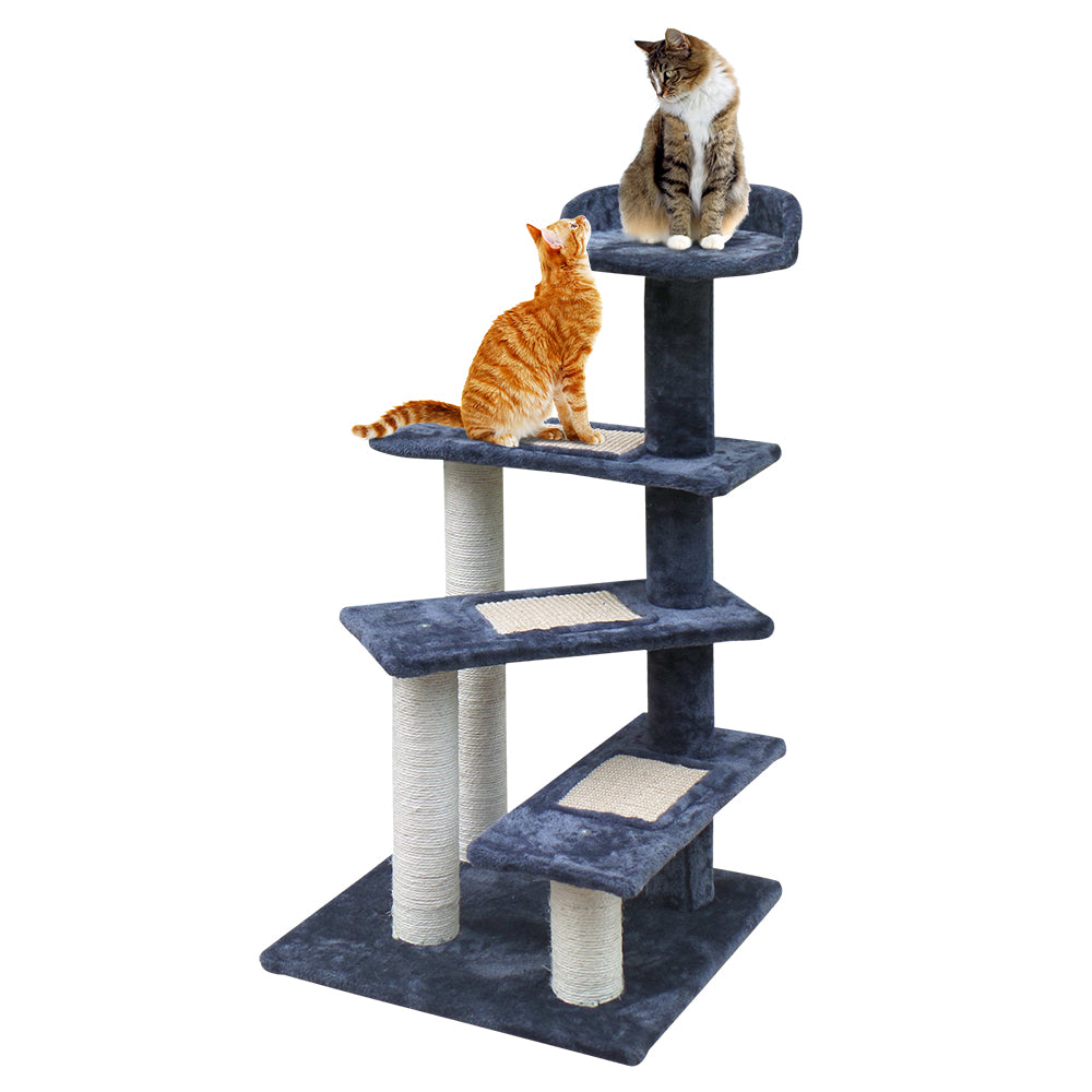 I.Pet Cat Tree 100cm Scratching Post- Grey