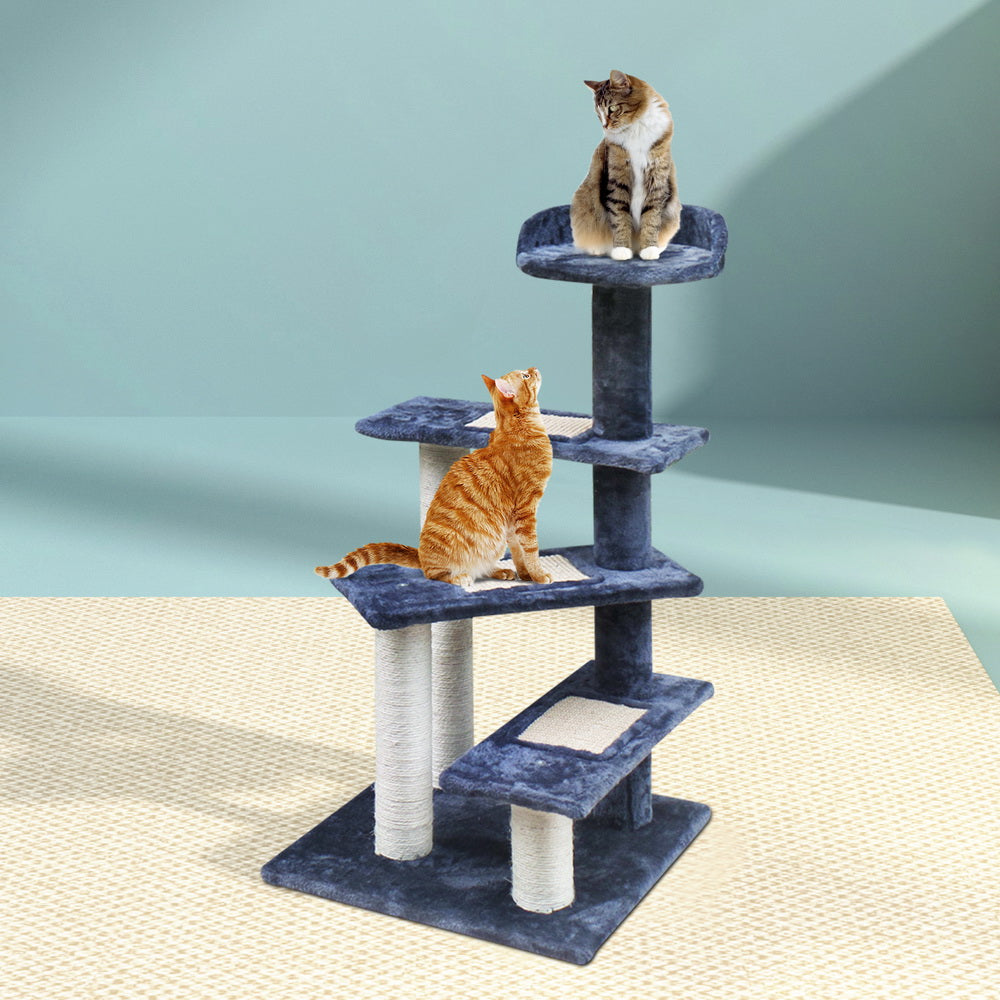 I.Pet Cat Tree 100cm Scratching Post- Grey