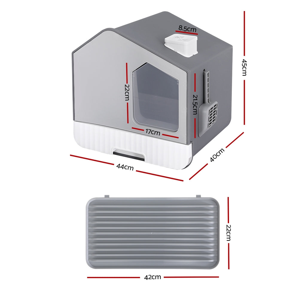 i.Pet House-Shaped Cat Litter Box – Stylish & Practical