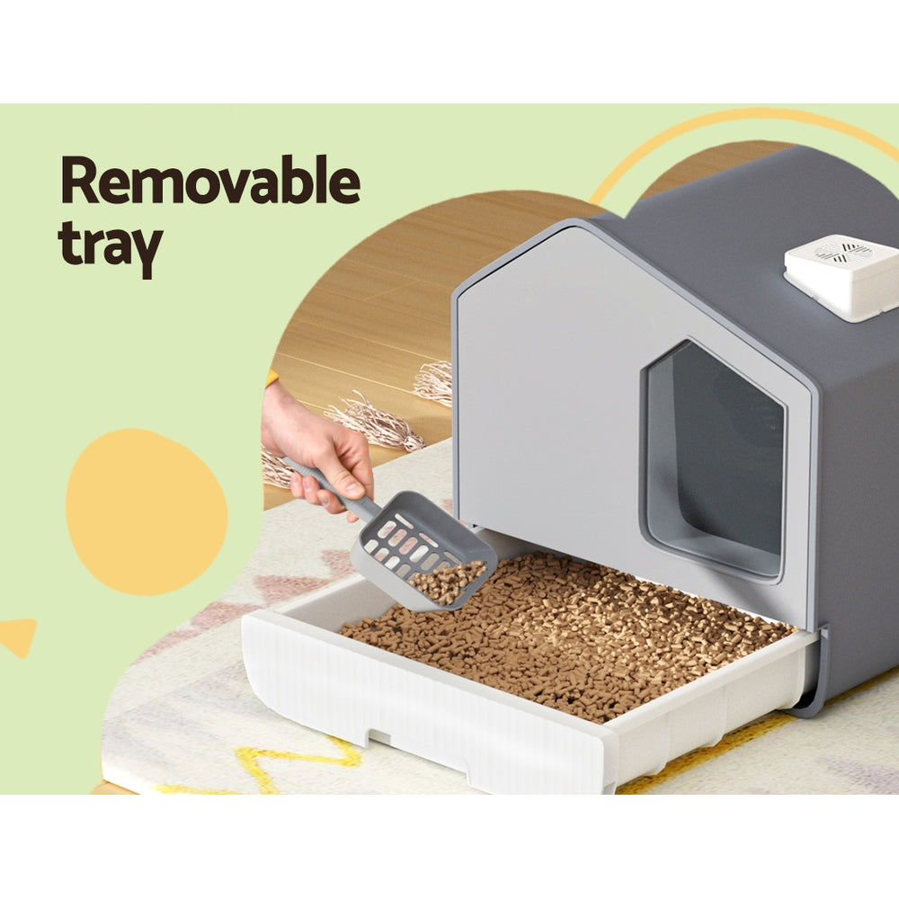 i.Pet House-Shaped Cat Litter Box – Stylish & Practical