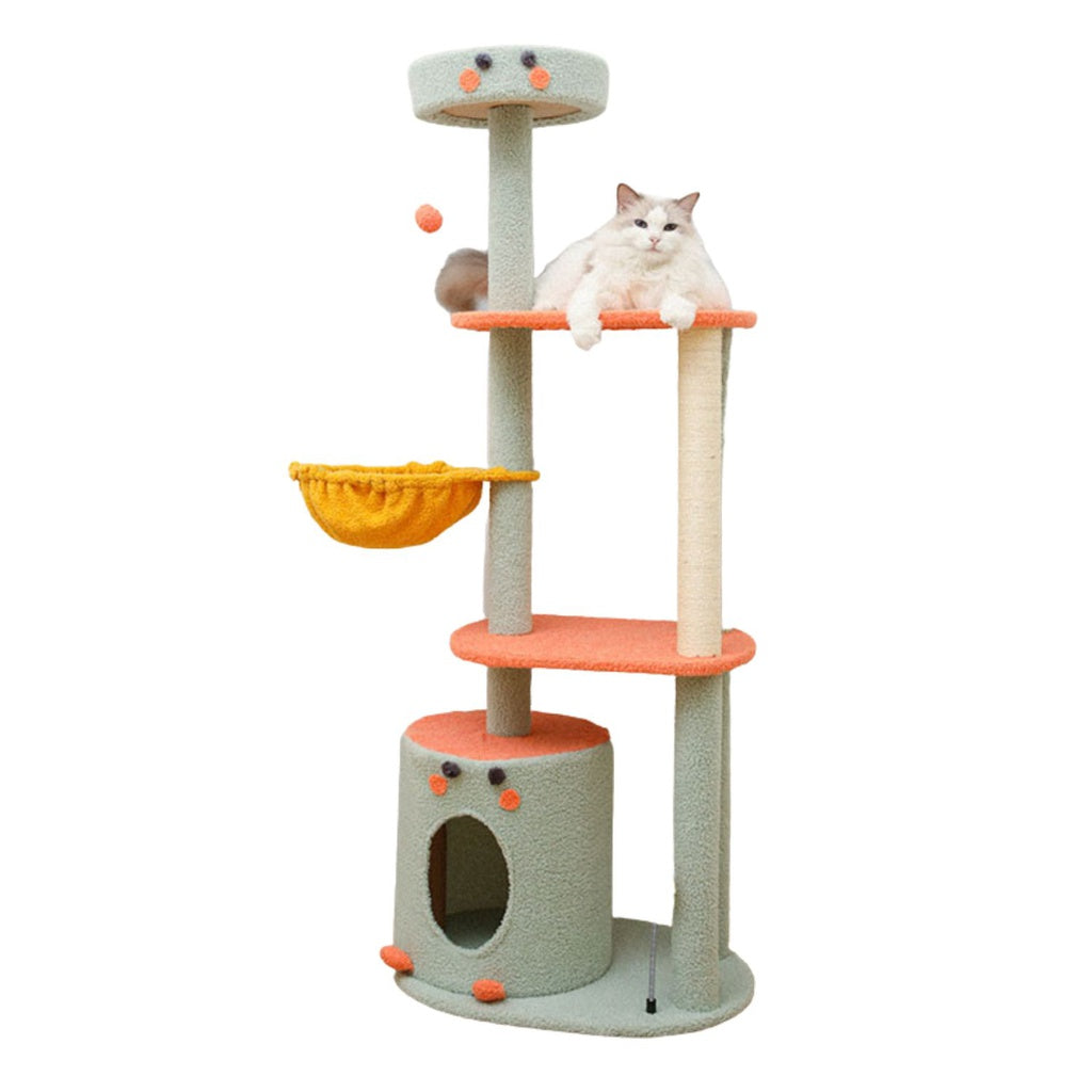 Floofi 143cm Dinosaur Cat Condo Cat Tree – Green