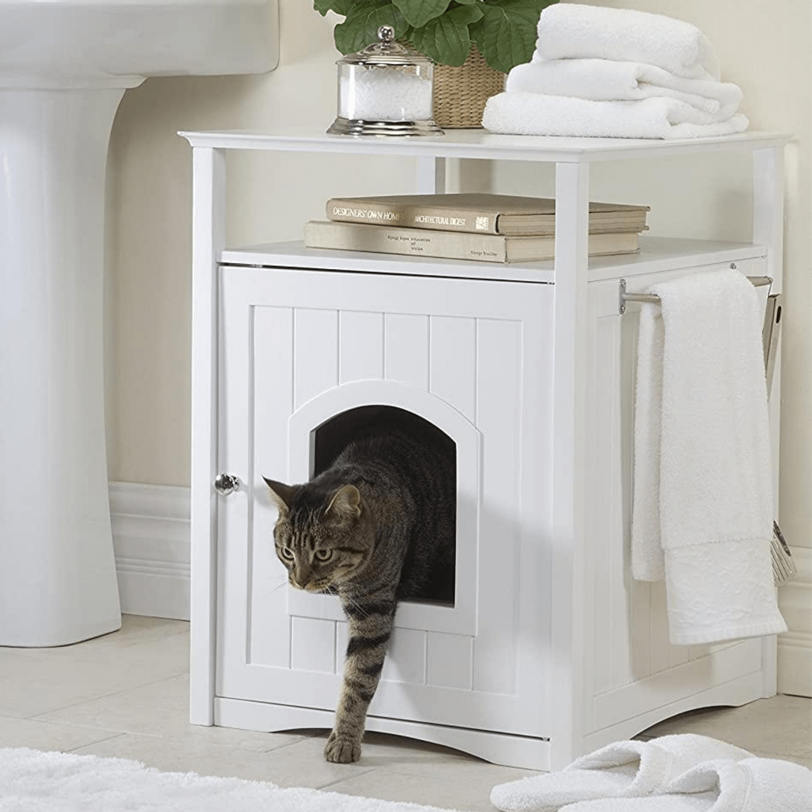 Jasper Cat Litter Cabinet & Indoor Cat House